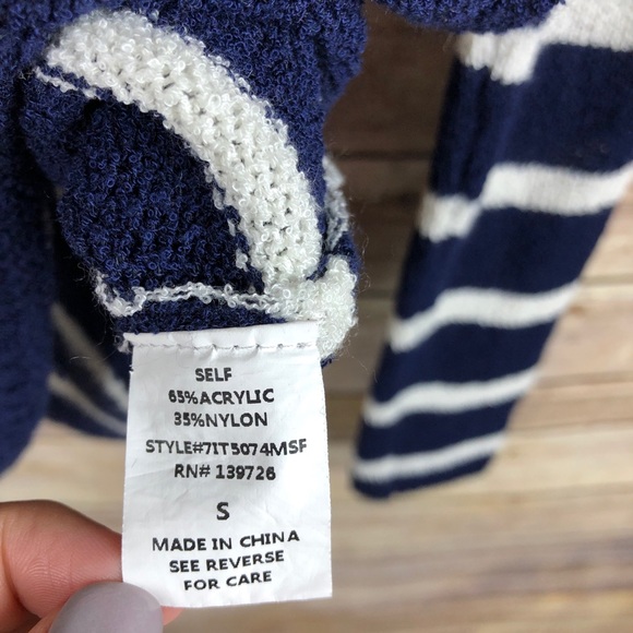 Stitch Fix Honey Punch Striped Elbow Patch Sweater - Picture 4 of 6